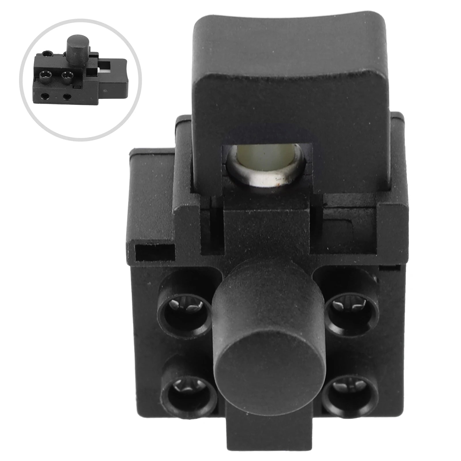 1*Trigger Switch Saw Dual Pole Off-Lock Trigger Switch AC250V FA2-6/2D For 5016 Chain Saw Speed Control Push Button Qme Default Title