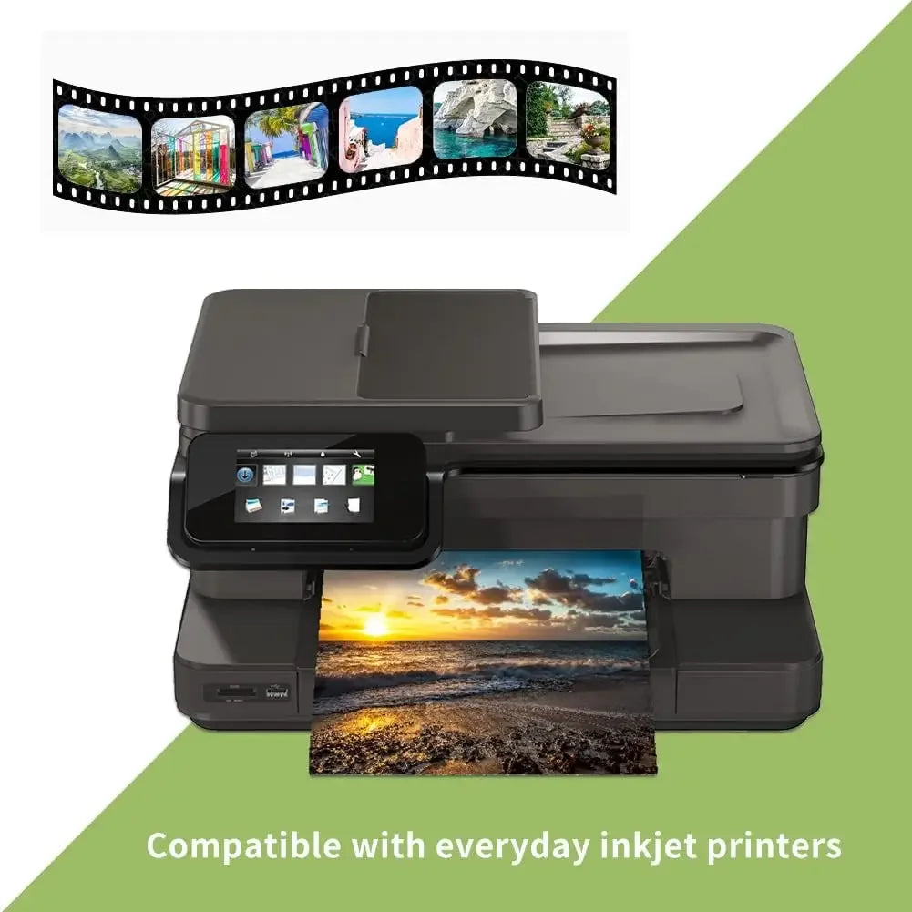 3.5"x5", 4"x6", 5"x7", 6"x8",8"x10" Glossy Paper Photo for Dye Ink Printer, 230gsm Inkjet Printing Photo Paper for Life Record Qme