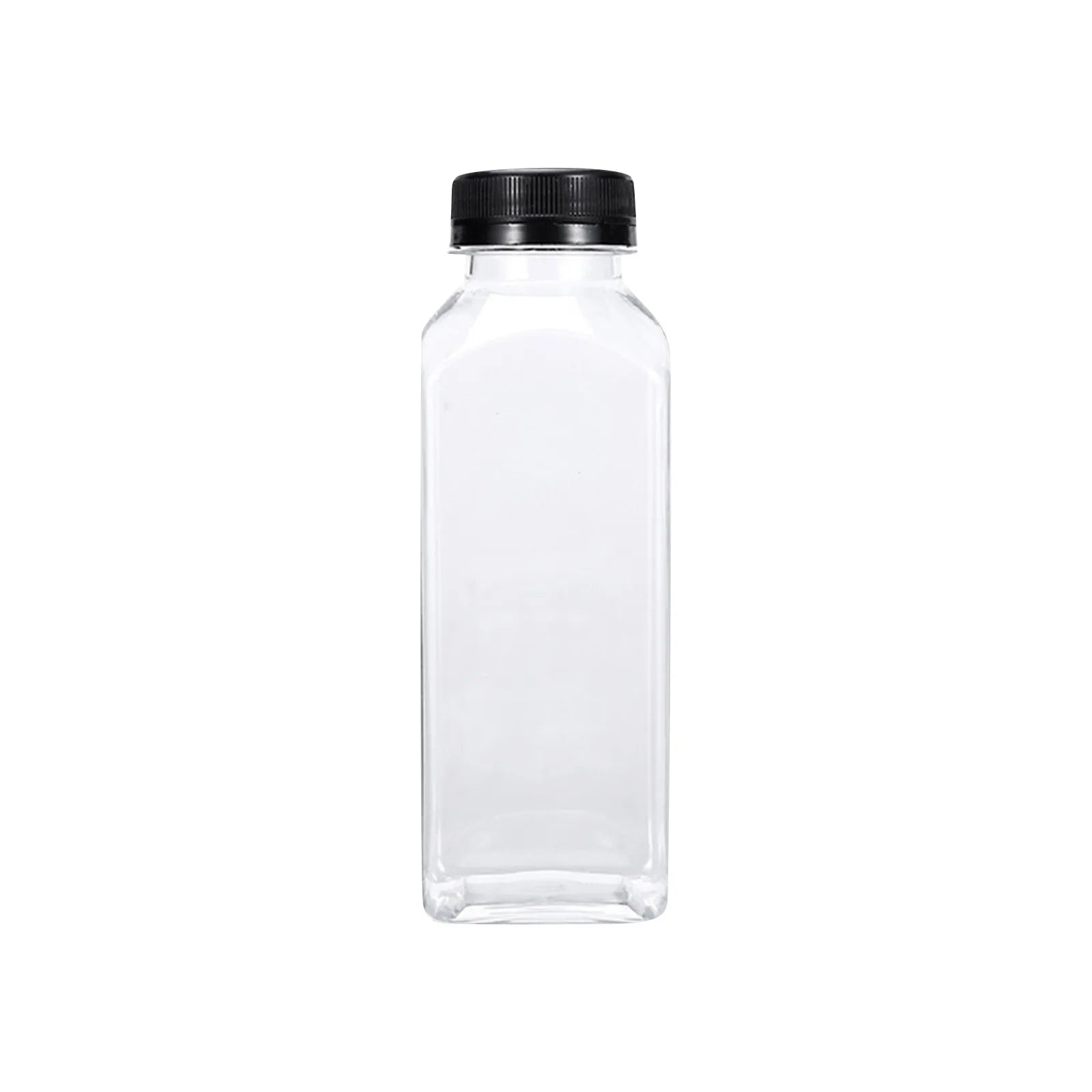 Multi-capacity Disposable Square Plastic Clear Beverage Bottle with Lid Picnic Juice Bottle Multipropose Durable Storage Jars Qme D One Size