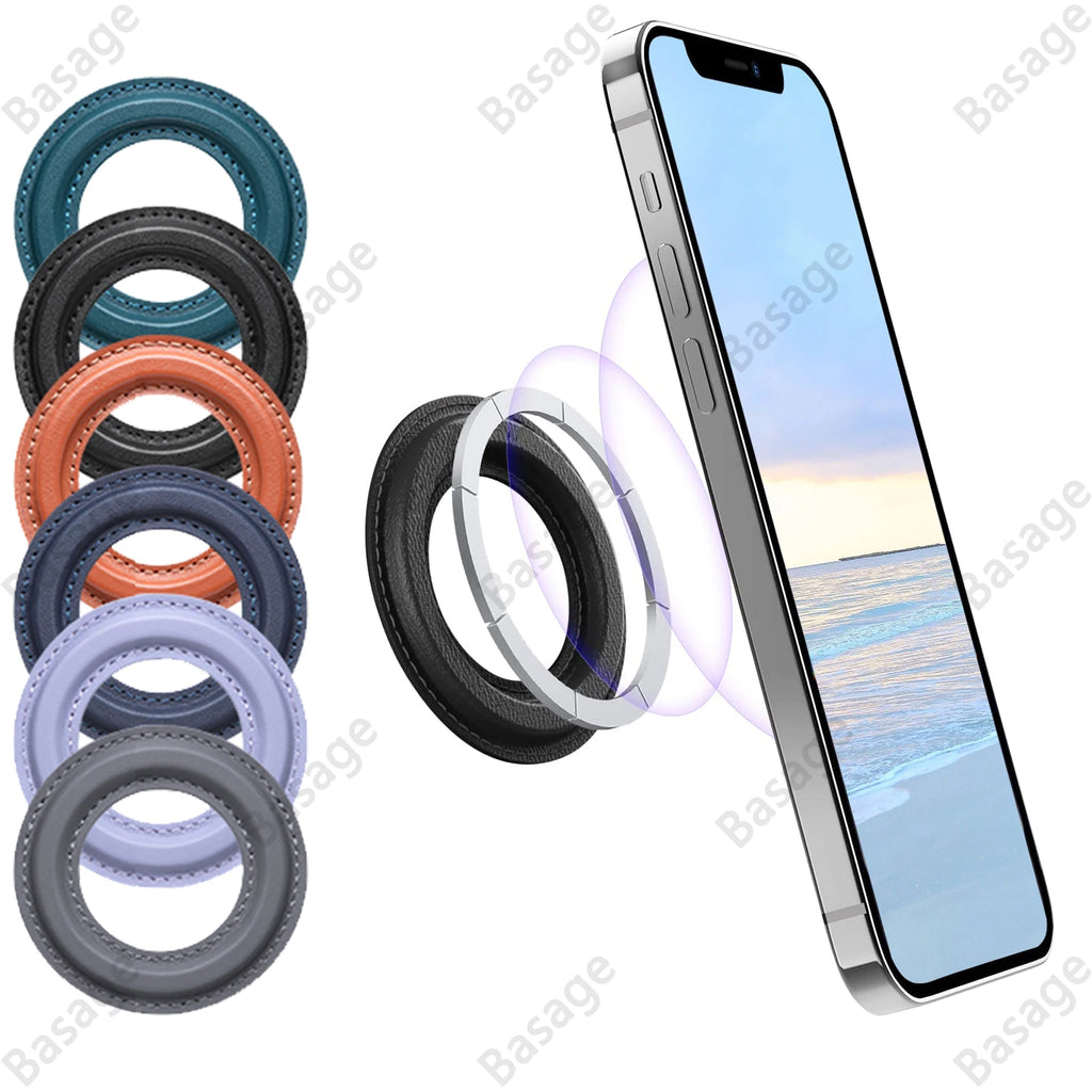 Magnetic Ring Holder For iPhone 14 13 12，Magnet Wall Mobile Phone Holder Magnetic For MagSafe，Car Phone Stand，Sticker Stand Qme