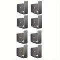 Router placement rack, no drilling wall mounted socket fixed bracket, optical modem set-top box bracket, storage hook Qme 8pcs