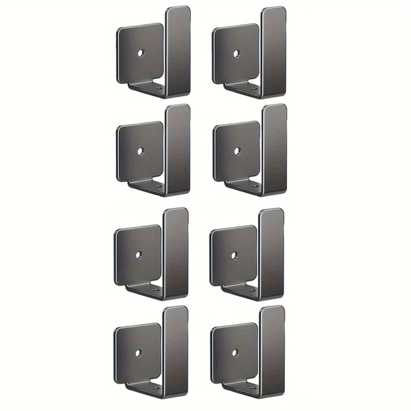 Router placement rack, no drilling wall mounted socket fixed bracket, optical modem set-top box bracket, storage hook Qme 8pcs