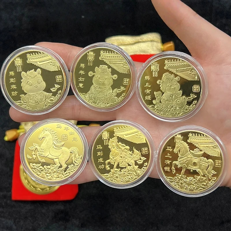 2026 Year Horse Lucky Zodiac Medal Event Souvenir Metal Craft Qme