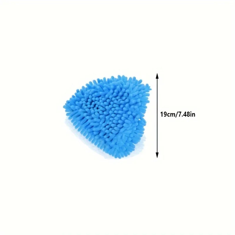 Set of 3, Triangle Mop Refill Pads, Cloth for Dust Cleaning, Reusable And Long-Lasting Mop Head, Suitable for Both Wet Qme
