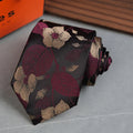 Men Jacquard Tie Dot Floral Necktie Accessories Daily Wear Shirt Suit Qme RT5