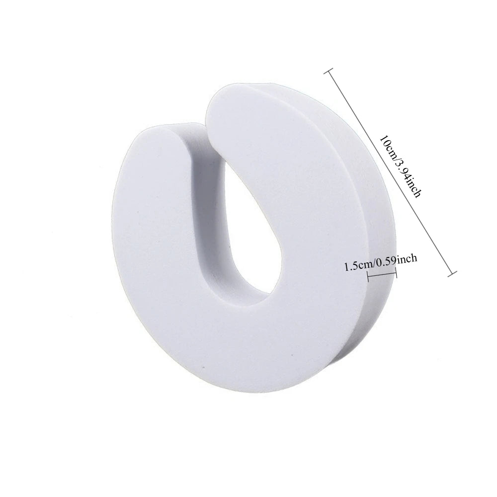 Practical Door Stopper Clip 2/4/6Pcs Soft Foam Finger Protector Anti-pinch Hardware for Home Kitchen and Bedroom Doors Qme