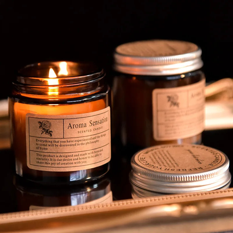 Scented Candles Smokeless Soy Candle Essential Oil Aromatic Candle Luxury Decoration Candle Wedding Gifts Party Home Decoration Qme
