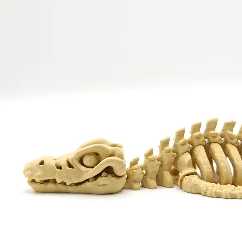 Fins Mosasaurus Skeleton Aquarium Decoration Fish Tank Ornament DIY Qme