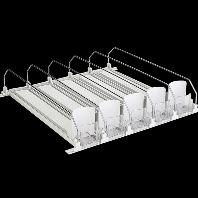 Push Rack Beverage Thruster Dispenser Storage Soda Can Self-pushing Qme