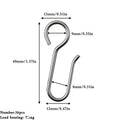30Pcs Handy Curtain Accessories Metal Curtain Track Install Hooks S Shaped Metal Ceiling Shower Curtain Decoration Hooks. Qme 30pcs