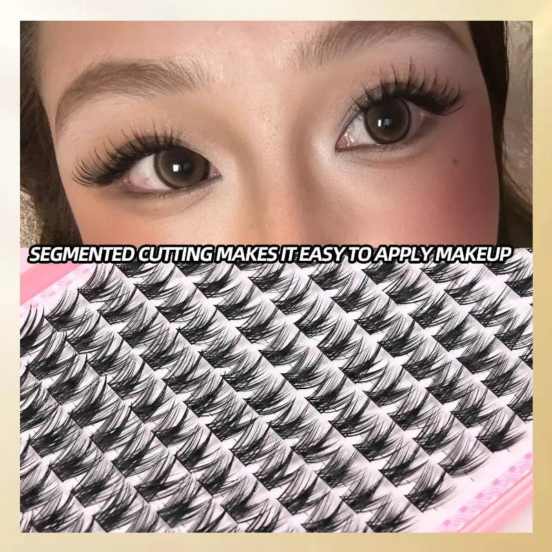 Eyelash Fluffy Individual Extensions Tweezers Brushes DIY Beauty Qme
