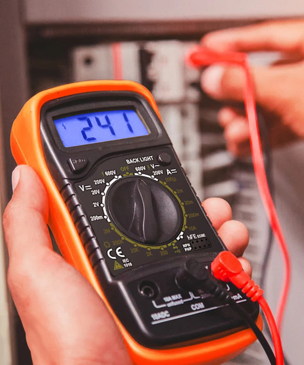XL830L Handheld Digital Multimeter LCD Backlight Portable AC DC Qme