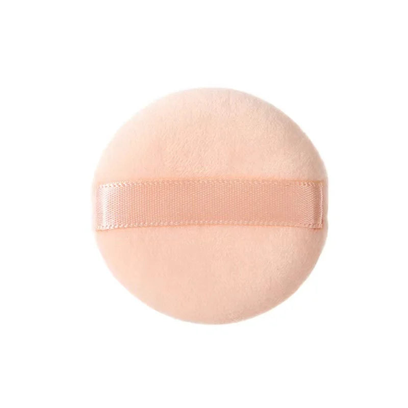 2 Non-stick Flocking Ribbon Dry Powder Puffs Hand Loose Small Makeup Qme
