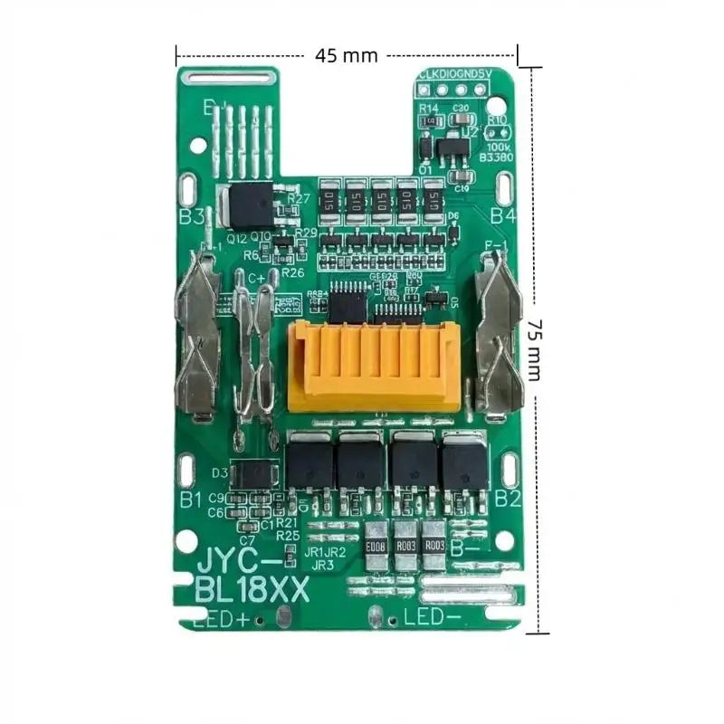 Smart BMS Li-ion 18V Battery Case Integrated Balance Charging Qme