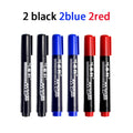 3/6pcs Black/Blue/Red Permanent Marker Pens, Fine Tip, Waterproof, Quick Drying Qme 2black 2blue 2red