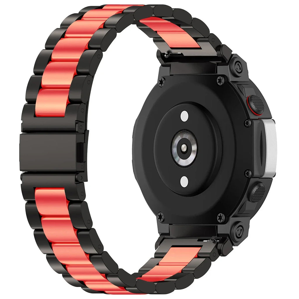 Luxurious Stainless Steel Band For Amazfit T Rex3 Smart Watch Strap Metal Bracelet For Huami Amazfit T Rex 2 Qme BR Amazfit T-rex 3