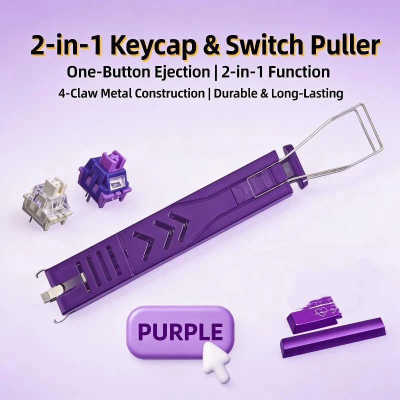 1 Keycaps Puller Accessories Unloading Gaming Keyboard Switches Qme Purple