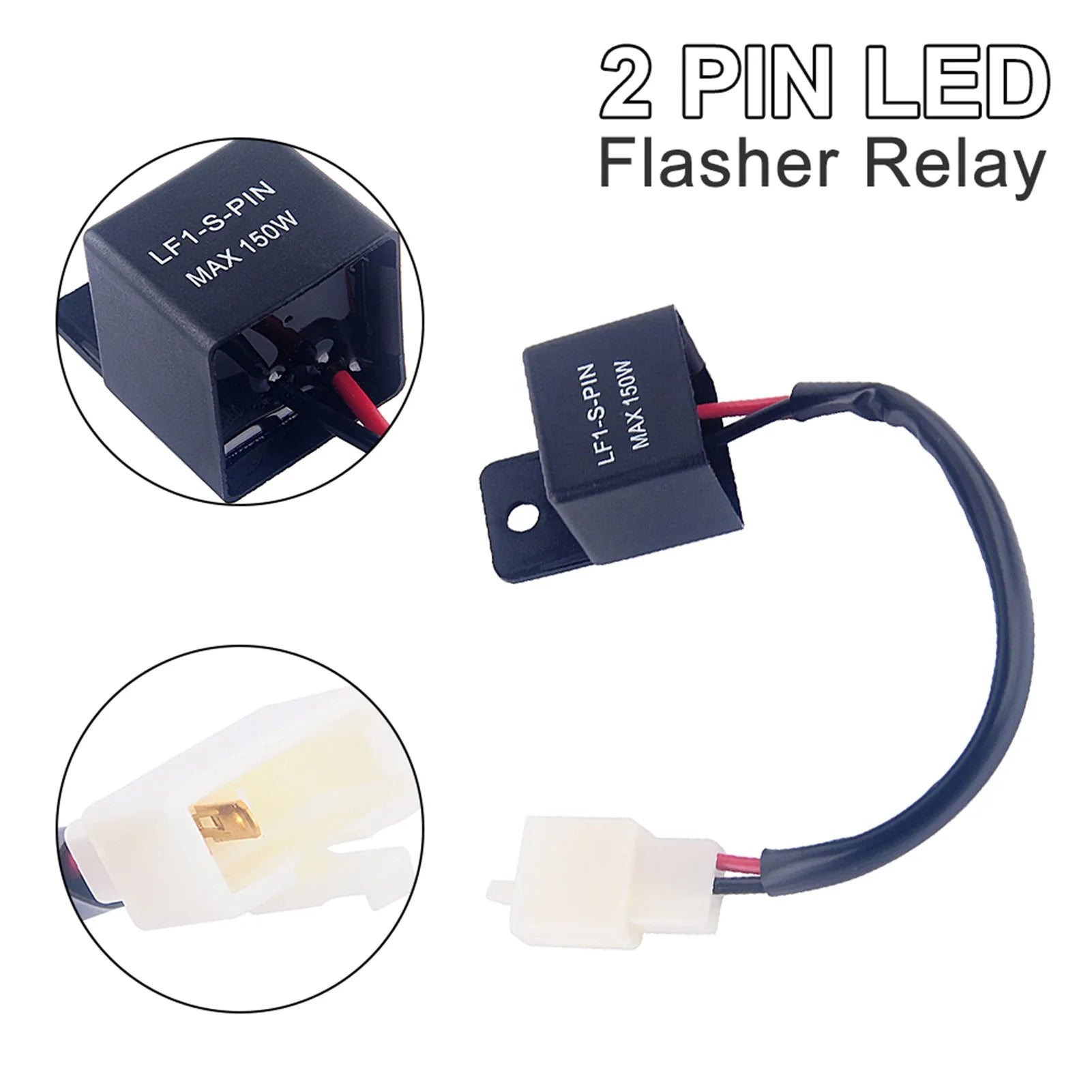 Turn Signal Rate Control Turn Light Flasher Relay Motorcycles LED Turn Light Flasher Relay Turn Signal Rate Control Blinkrelais Qme