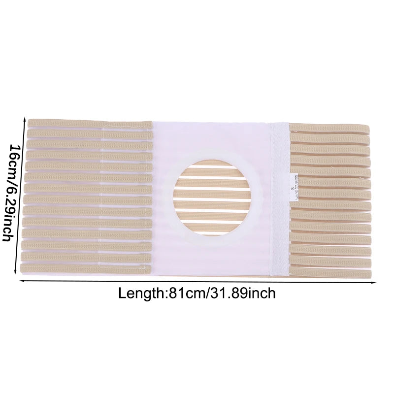 Ostomy Hernia Belt Stoma Support Wraps Unisex Abdominal Binder Brace Qme S