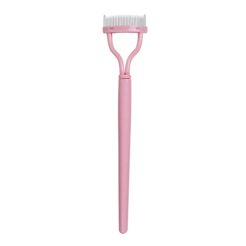Eyelash Separator Metal Teeth Straight Curler Beauty Makeup Stainless Qme Pink China Mainland
