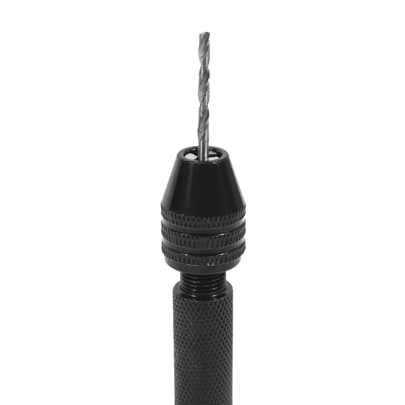 A02F-Hand Drill Set Precision Pin Vise With 50 Pieces Mini Twist Drill Bits For Model,Diy,Jewelry Making Qme