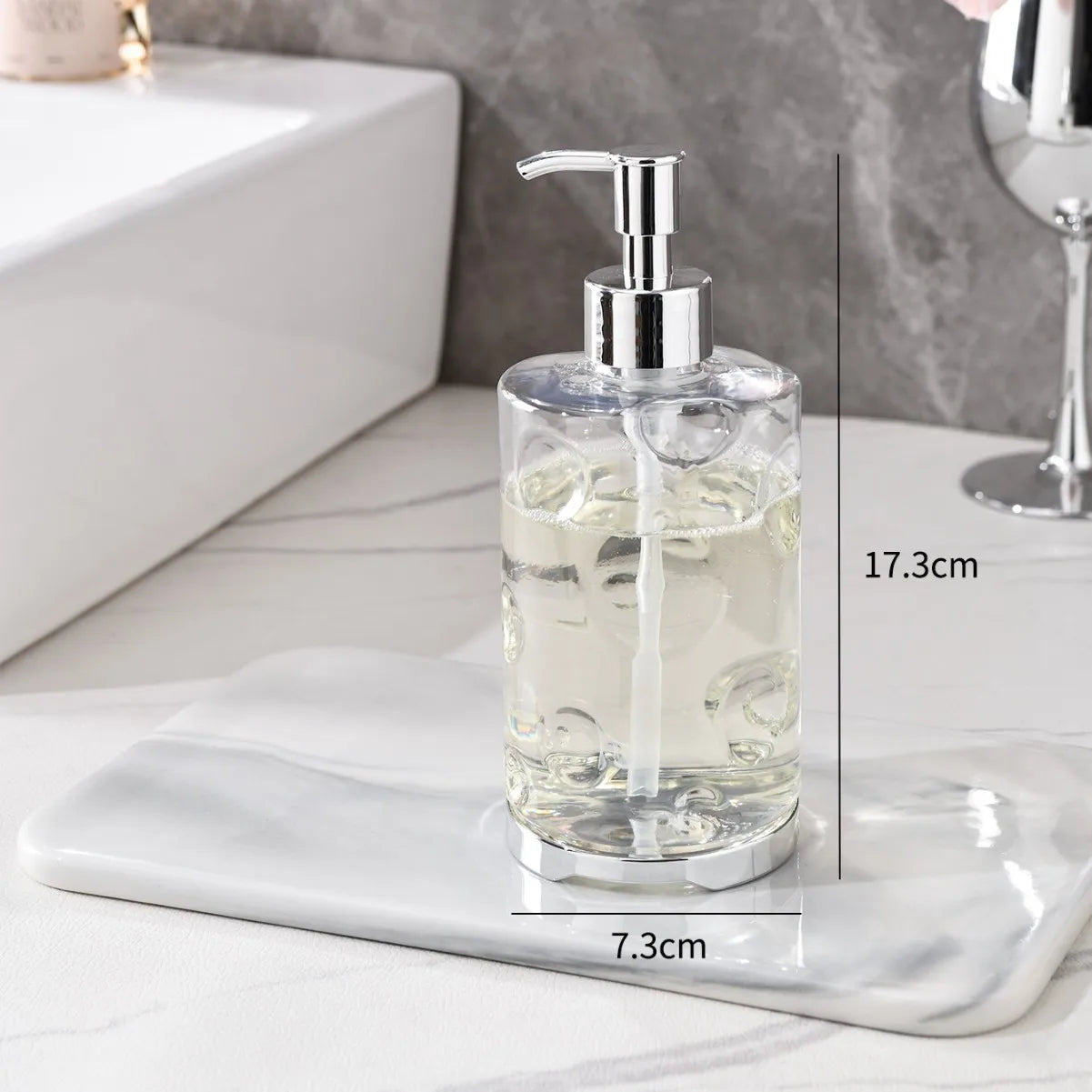 2-Piece Press-type Travel Dispenser Bottle,Foaming Bottle for Bathroom Shampoo Shower Gel Hand Soap,Toiletries Storage Container Qme TWhiteCheese-Circle 2PCS