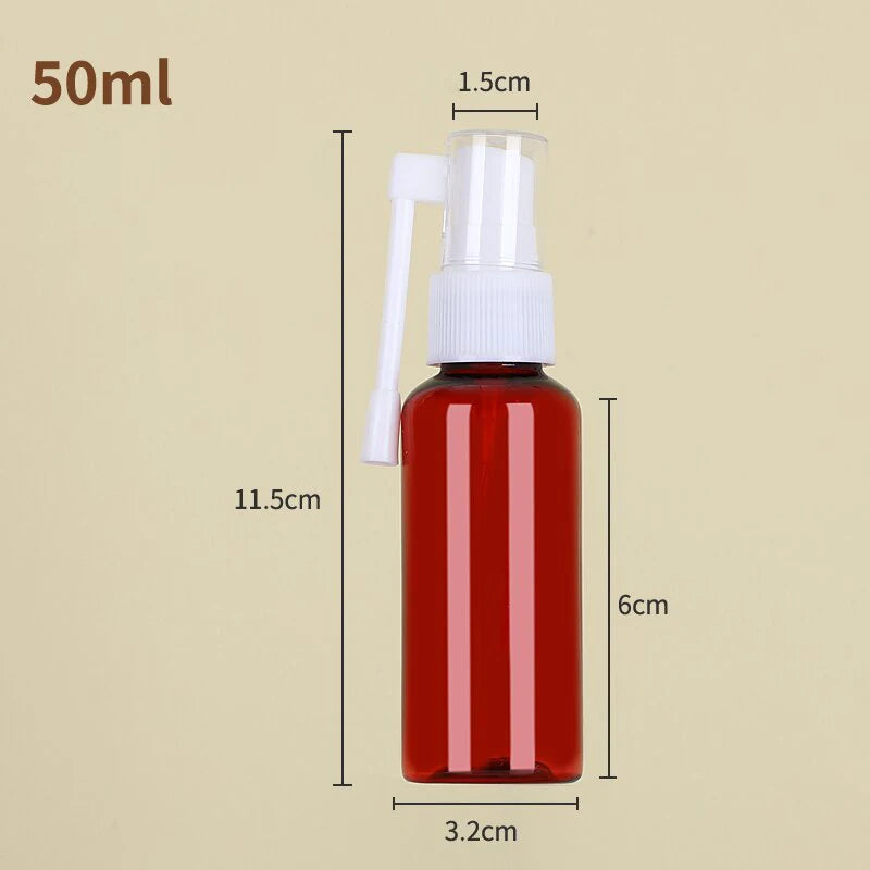 10- PET Spray Bottle Elephant Trunk Nasal Cosmetic Jars Pot Sample Qme 50ml