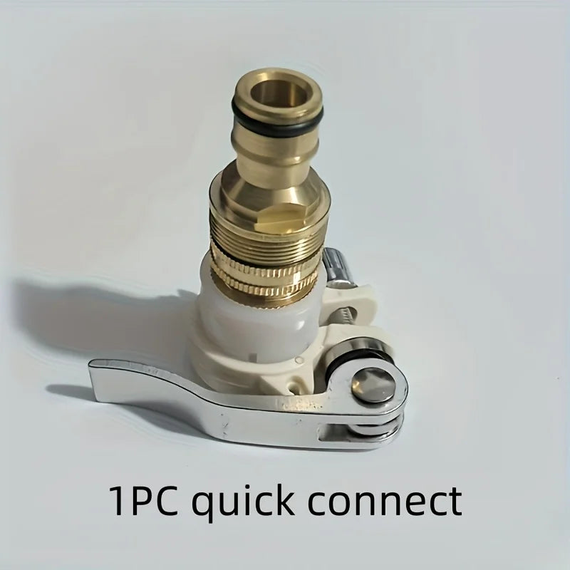 Universal Garden Hose Tap Adapter Sturdy Faucet Connector Water Pipe Fitting Tool Outdoor Watering System Easy Install Connect Qme 1pc