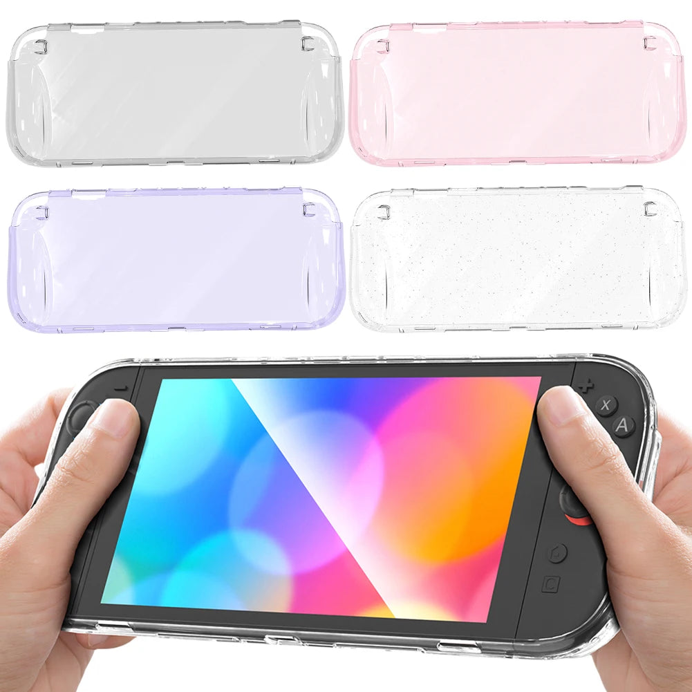 Clear TPU Case For Switch 2 2025 Protective Case Anti-fall Protective Shell Cover Shockproof Protector Cover Accessories Qme