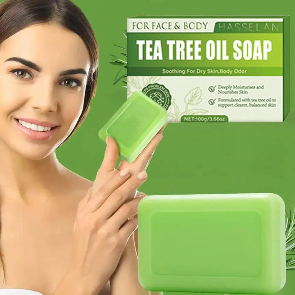 1 2 Tea Tree Soap Relief Bar Moisturizing Exfoliate Relieve Cleansing Qme