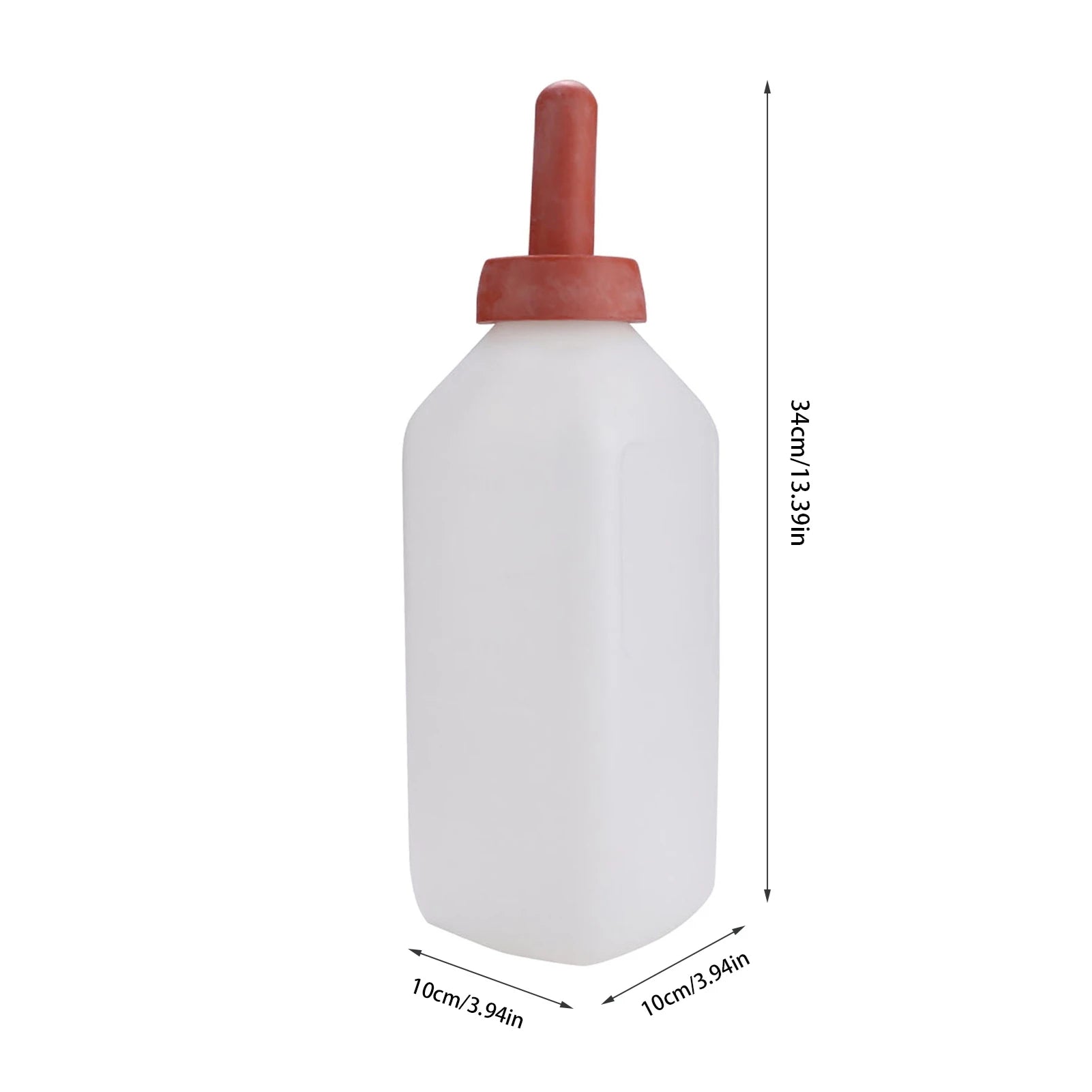 2L Calf Milk Feeding Bottle Without Handle Horizontal Cow Nursing Bottle Feeder for Calves Livestock Farm Calf Nursing Bottle Qme