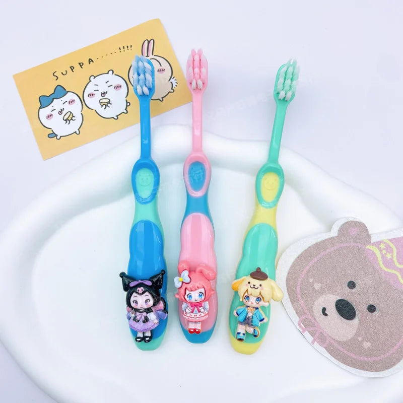 Hello Kitty Kuromi Soft-bristle Toothbrush Gentle Gums Teeth Thorough Qme