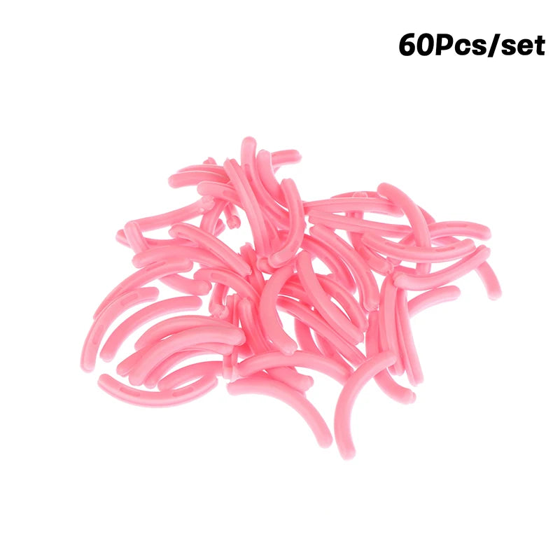 Eyelashes Curler Replacement Pad Strong Elasticity Not Easy Break Qme 60Pcs Pink