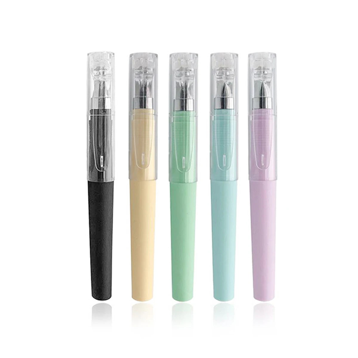 Black 0.5MM Gel Pen refills Set Mini Portable For Business Signature Students Exams Office Stationery Qme 5 pcs A