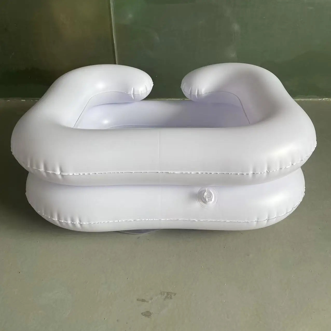Factory spot PVC inflatable shampoo basin Environmental health care shampoo foot basin Convenient square shampoo basin Qme