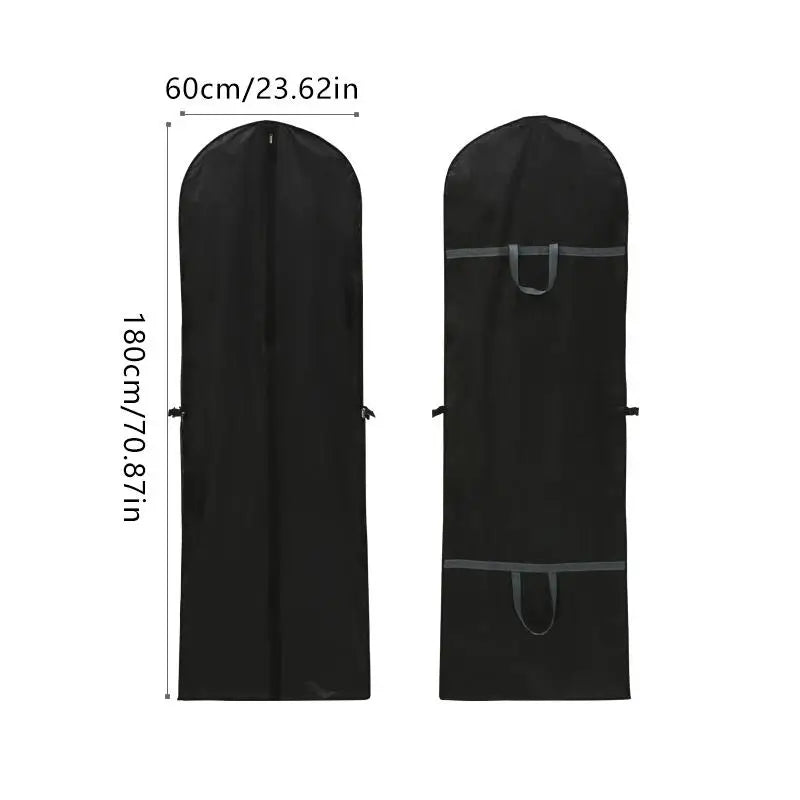 Dustproof Storage Cover Travel Wedding Closet Use Clothes Dust Qme Black