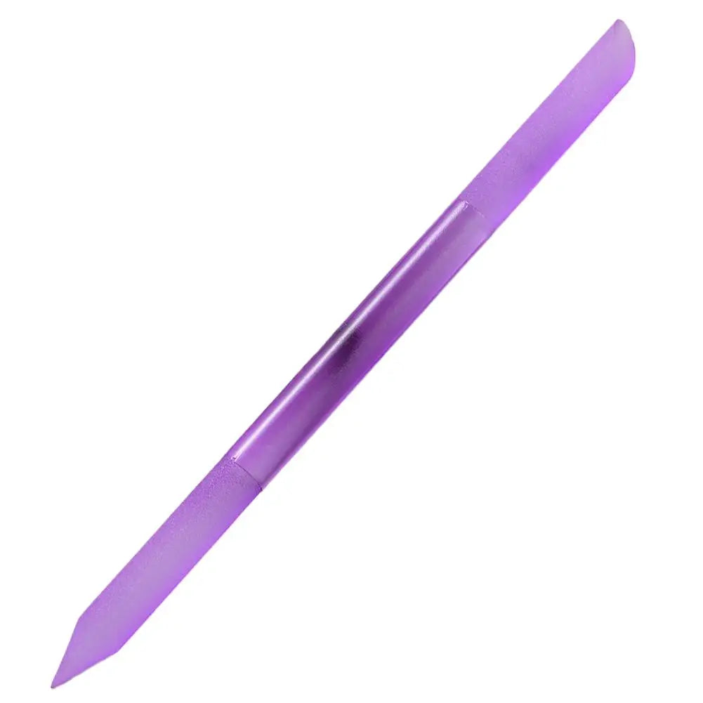 Crystal Cuticle Pusher Dual-ended Manicure Stick Remover Tool Glass Qme purple
