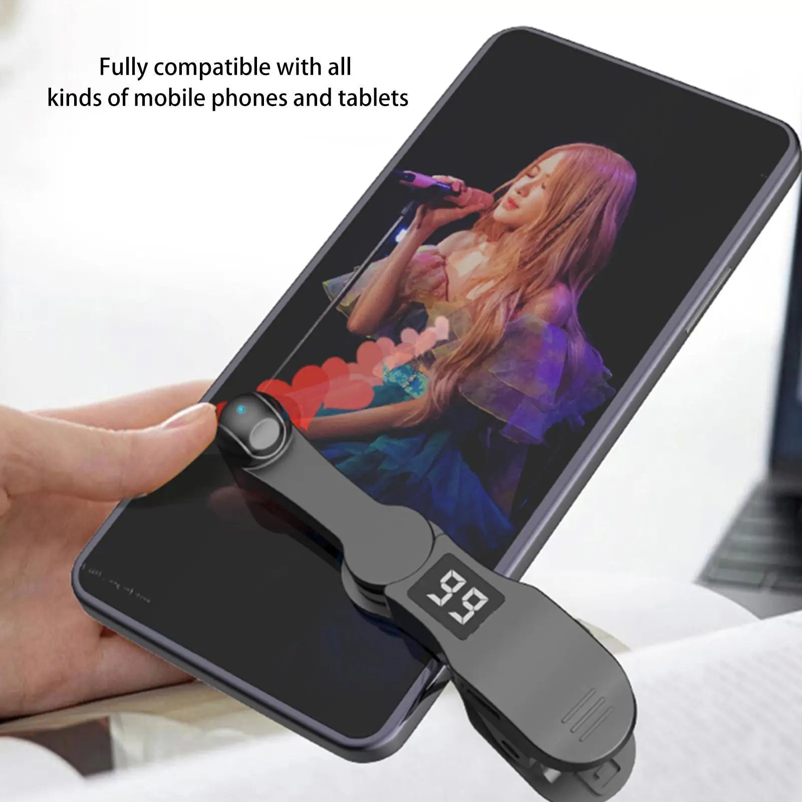 Smart Automatic Screen Clicker Automatic Finger Clicking Device Smartphone Continuous Clicking Gadgets for Live Broadcast Likes Qme
