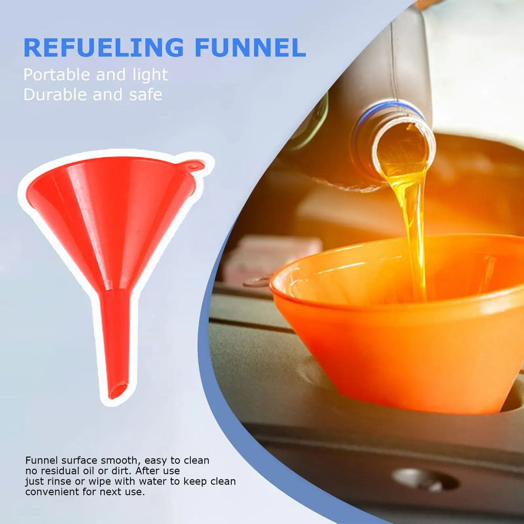 Funnels for Filling Bottles Portable Flexible Tool 4 Pieces Car Oil Funnel Tool for Kitchen Laboratory Garage Car Vehicle Indoor Qme