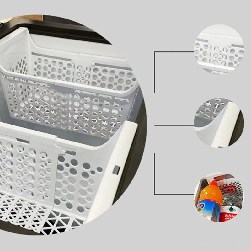 Refrigerator Storage Organizer Kitchen Accessories Chest Freezer Qme