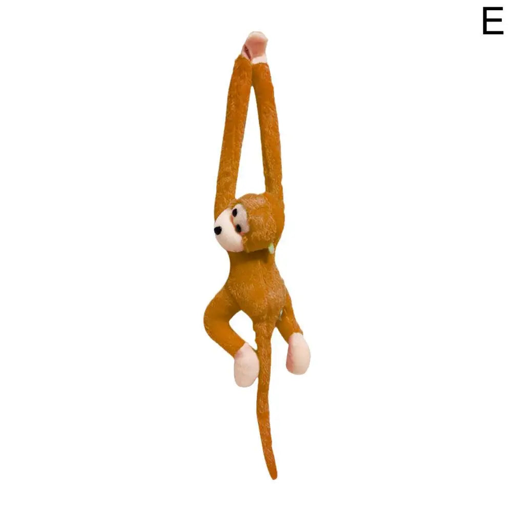 Plush Monkey Toy Stuffed Animal Cute Long Arm Tail Monkey Plush Toy Long Hands Monkey Mascot Room Curtain Decor Kids Toys Qme D