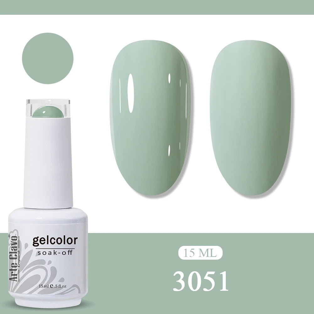 Arte Clavo Amber Gel Nail Polish Translucent Vintage Jelly Semi