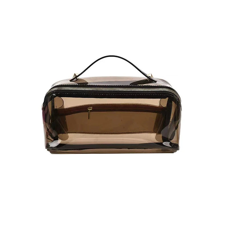 1 toiletry bag, hand-held, large capacity waterproof travel bag, women's and men's shower and makeup bag, storage bag, portable Qme