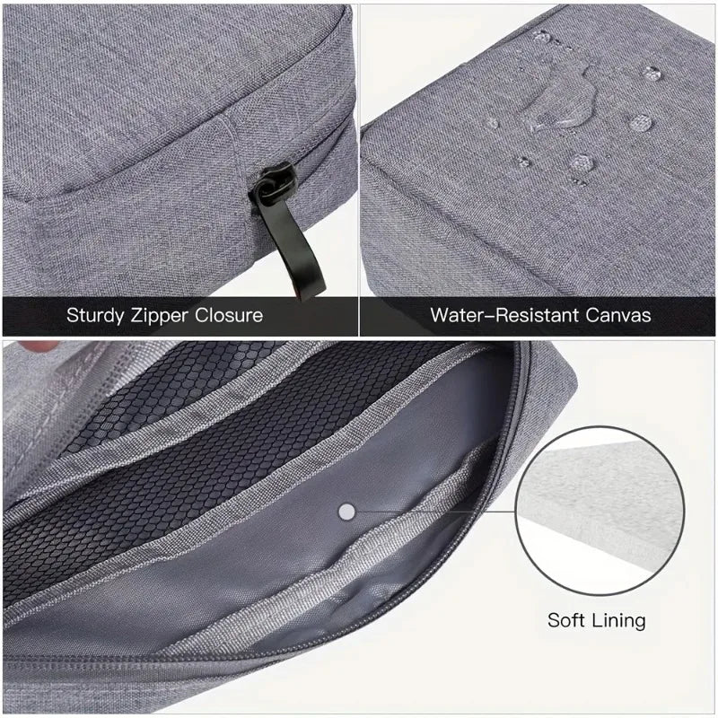 Portable Electronics Storage Pouch Phone Charger Earphone Power Cord Qme