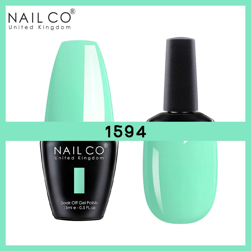 NAILCO Nude Nails Gel Nail Polish UV LED Semi-permant Varnish Hybrid Qme 1594