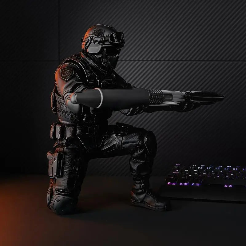 Soldier Pen Holder 3D Printed Desktop Organizer Cool Figure Statue Qme