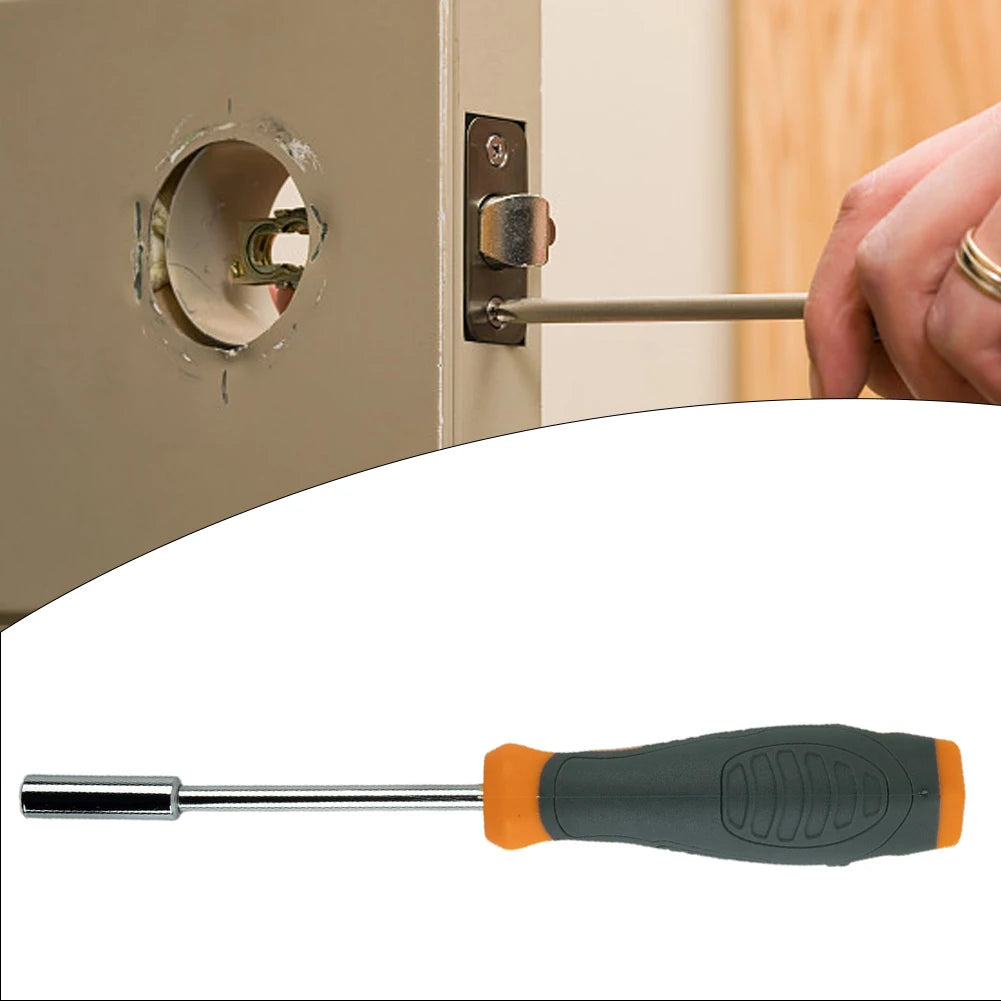 6.35mm Hex Adapter Screwdriver Handle Magnetic Head Screwdriver Bit Holder Chrome Vanadium Steel For Socket Wrench Tools Qme