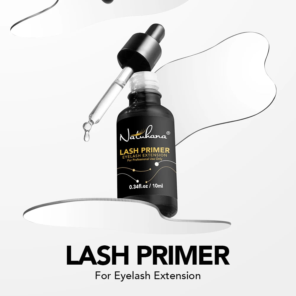 NATUHANA Premium Eyelash Extensions Glue Primer Long Lasting Fixing Qme
