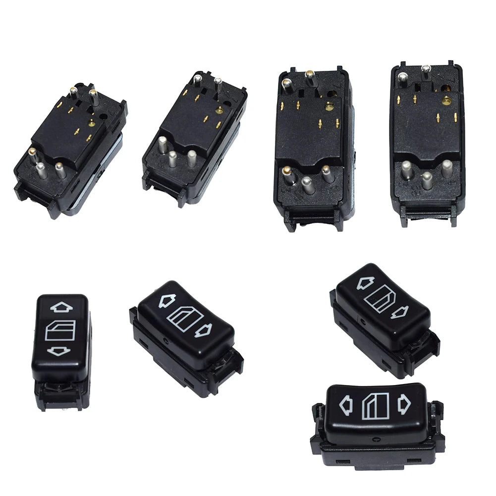 2Pcs Left & Right Control Power Window Switch Replace 1248204510 1248204610 for Mercedes W124 W126 W201 Qme