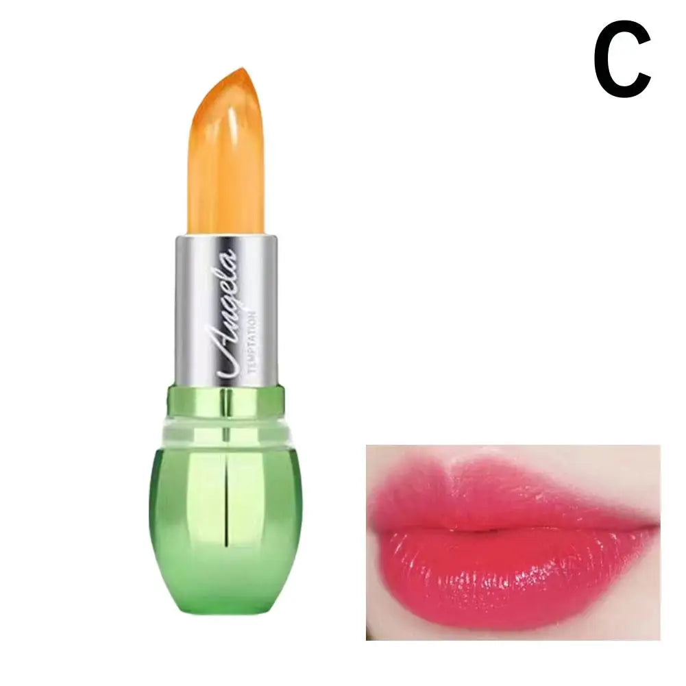 Moisturizing Aloe Vera Jelly Color Changing Lipstick Lasting Nutritious Lip Balm Gentle Magic Temperature Color Change Lip Gloss Qme 03 CN